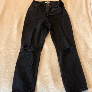 Abercrombie 90’s Straight a ultra High Rise Curve Love Jeans